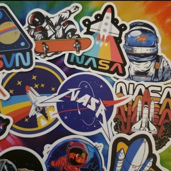 SET of 12 NASA Space Astronaut Stickers Decals - Picture 3 of 7